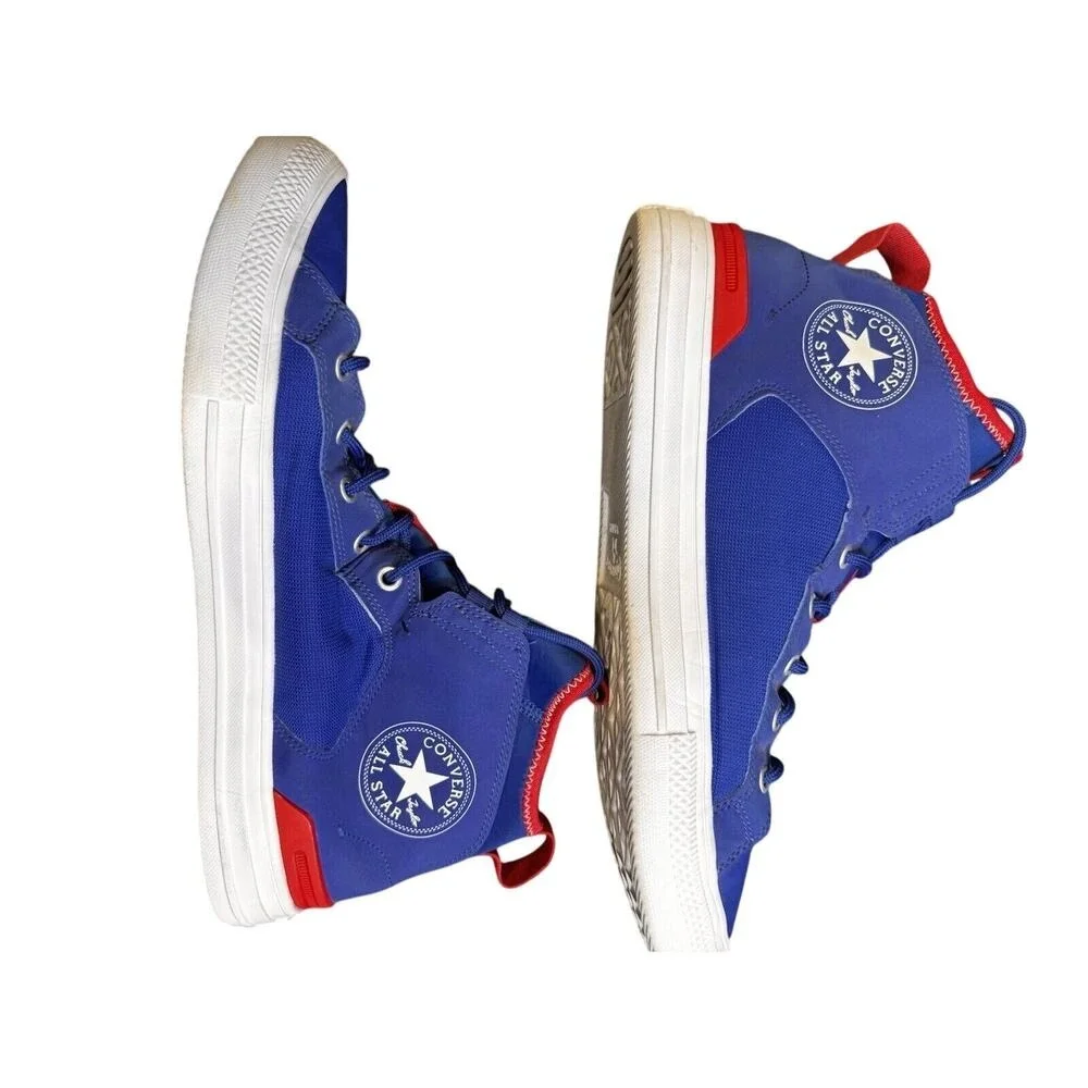 Chuck Taylor All Star Ultra Mid Blue Enamel Red Converse Sneaker‎ 165341C M 11.5